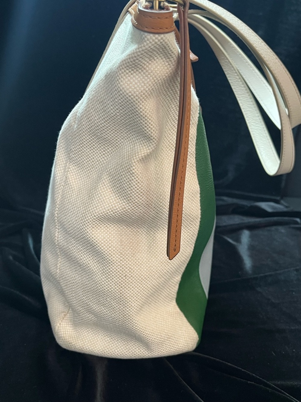 Fossil Sydney Litehide Leather Patchwork Tote - image 7